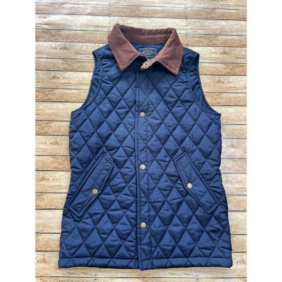 Properly Tied Boys Beaumont Quilted Vest with Brown Corduroy Collar XL 18-20 - Picture 1 of 6